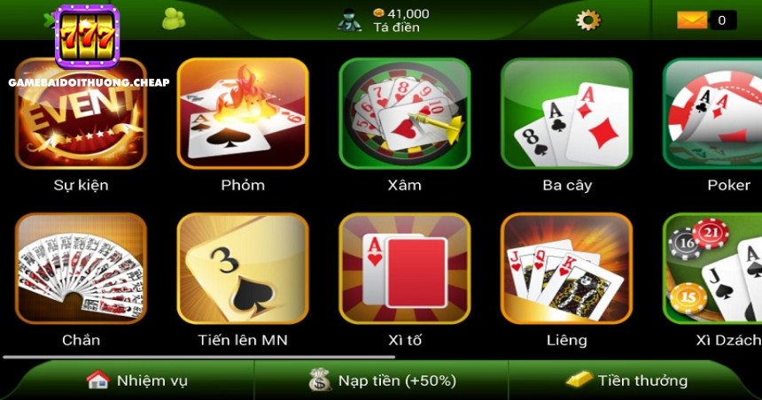 tải app chơi bài kiếm tiền